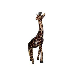 Vintage Giraffe Statue Decor Figure Wood Hand Carved 8” Tall